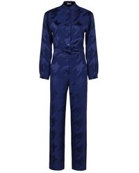 PT Torino - Satin-Jumpsuit Mit Taschen Und Viskose - Lyst