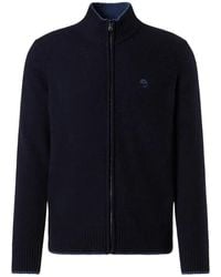 North Sails - Truien & Vesten ,Blauw ,Kasjmier Full-Zip Cardigan - Lyst