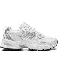 New Balance - Weiße sneakers mit mesh-panel-design - Lyst
