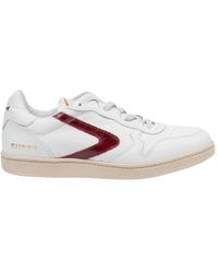 Valsport 1920 - Schoenen ,Wit ,Leer Witte En Bordeaux Leren Schoen - Lyst