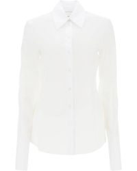 Sportmax - Overhemden ,Wit ,Katoen Shirt - Lyst