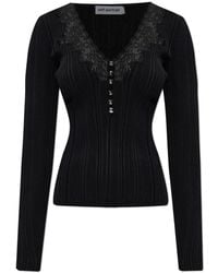 Self-Portrait - V-Neck Knitwear - Lyst