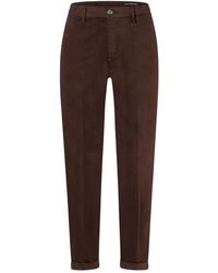 M·a·c - Broeken ,Bruin ,Katoen Turn Up Chino - Lyst