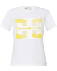 Tory Burch - T-Shirt mit Logo - Lyst