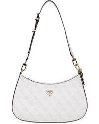Guess - Strukturierte Schultertasche Mit Top-Reißverschluss - Lyst