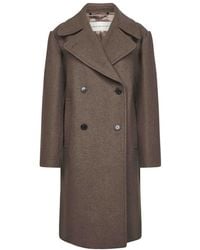 Dries Van Noten - Jassen ,Wol Wollen Blend Double-Breasted Jas - Lyst