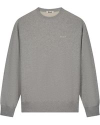 OLAF HUSSEIN - Hoodies & Sweatvesten ,Grijs ,Western Logo Sweater - Lyst
