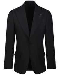 Lardini - Schwarzer Blazer Für Männer - Lyst