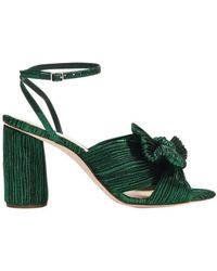 Loeffler Randall - Eleganti sandali in tessuto - smeraldo - Lyst
