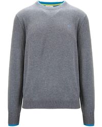 Sun 68 - Herren Wolle Baumwolle Langarm Pullover - Lyst