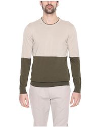Liu Jo - Rondgebreide Trui Met Ronde Hals - Lyst