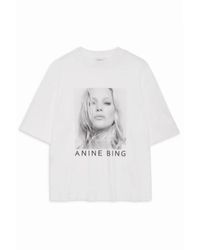 Anine Bing - Kate moss avi tee oversized t-shirt - Lyst