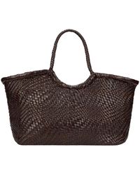 Dragon Diffusion - Tassen ,Bruin ,Gevlochten Leren Shopper Tas - Lyst