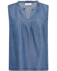 Cream - Sleeveless Tops - Lyst