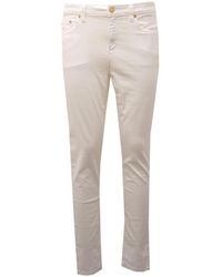 Michael Kors - Off Katoenen Broek Vrouwen - Lyst