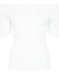 KHAITE - Truien & Vesten ,Wit ,Wit Boat Neck Top - Lyst