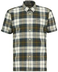 Barbour - Overhemden ,Veelkleurig ,Katoen Gordon Short-Sleeved Tailored Shirt - Lyst
