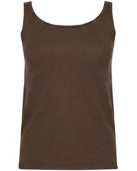 Wolford - Tops ,Bruin ,Katoen Jamaika Top - Lyst