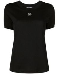 Dolce & Gabbana - T Shirt Logo Dg Crystal - Lyst