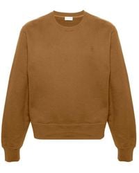 Saint Laurent - Bruin Sweatshirt Van Katoen Met Geborduurd Logo - Lyst
