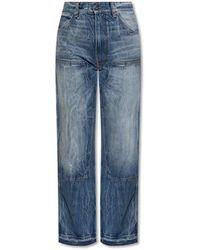 Amiri Straight Jeans - - Dames - Blauw