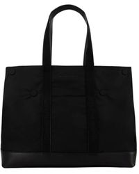 Alexander McQueen - Schwarze tote tasche mit ikonischem logo,demanta tote bag - schwarz synthetisch - Lyst