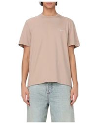 MSGM - Tops ,Katoen Katoenen T-Shirt Voor Mannen - Lyst