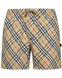 Burberry - Badmode ,Check Zwemshorts - Lyst