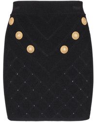 Balmain - Minigonna 6-Button - Lyst