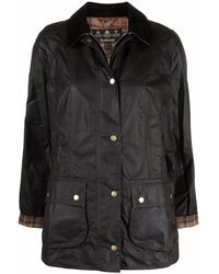 Barbour - Jassen ,Bruin ,Katoen Beadnell Wax Jacket - Lyst