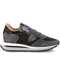 Philippe Model - Schoenen ,Grijs ,Katoen Sneakers Tropez Haute Running - Lyst