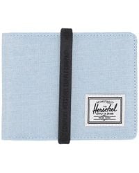 Herschel Supply Co. - Accessoires ,Blauw ,Blauwe Bell Crosshatch Boekenportemonnee - Lyst