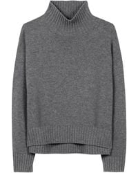 Luisa Cerano - Truien & Vesten ,Grijs ,Wol Turtleneck - Lyst