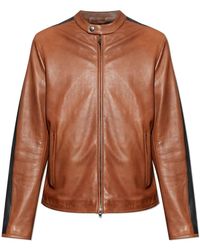 DIESEL - Jassen ,Bruin ,Leer Leren Jas -Orenn' - Lyst