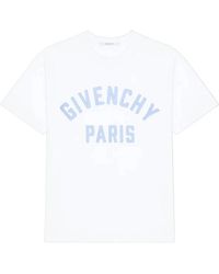 Givenchy - Tops ,Wit ,Katoen Regular Fit T-Shirt - Lyst