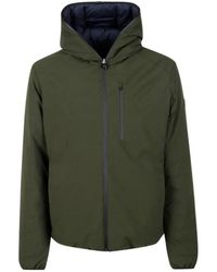 Save The Duck - Jassen ,Groen ,Polyester Ezra Omkeerbaar Jack - Lyst