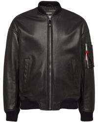 DSquared² - Leren Bomberjack - Lyst