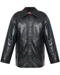 DIESEL - Jassen ,Zwart ,Leer Leren Jas-Jess - Lyst