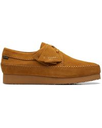 Clarks - Schoenen ,Bruin ,Suède Weaver Gtx Loafers - Lyst