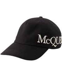McQueen - Oversizy Cap Cotton Black - Lyst