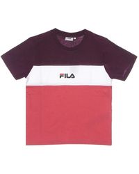 Fila - Kleur Blok Korte Mouw Tee - Lyst