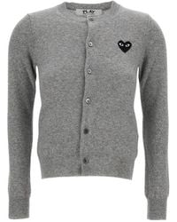 COMME DES GARÇONS PLAY - Cardigan Met Ronde Hals - Lyst