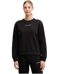 EA7 - Hoodies & Sweatvesten ,Zwart ,Katoen Logo Sweatshirt - Lyst