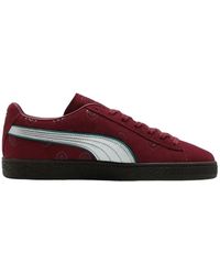 PUMA - Sneakers one piece in suede rosse - Lyst