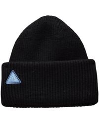 Lanvin - Accessoires ,Zwart ,Wol Wool Beanie - Lyst