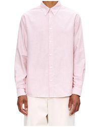 A.P.C. - Overhemden ,Rood ,Katoen Greg Shirt - Lyst