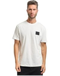 ARMANI EXCHANGE - Logo Patch Crew Neck T-Shirt - Lyst