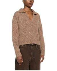 Pinko - V-Neck Knitwear - Lyst