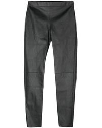 JOSEPH - Broeken ,Zwart ,Leer Leren Stretch Leggings - Lyst