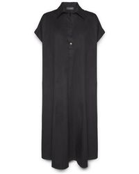 Elena Miro - Midi-Kleid Aus Popeline - Lyst